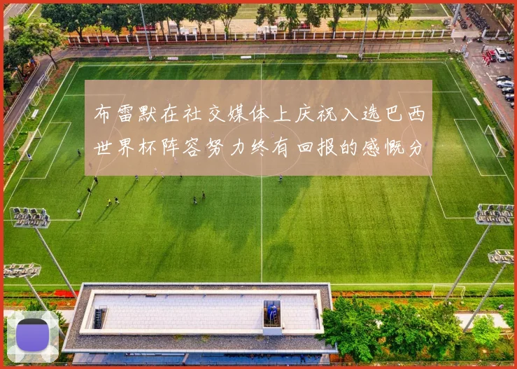 布雷默在社交媒体上庆祝入选巴西世界杯阵容努力终有回报的感慨分享